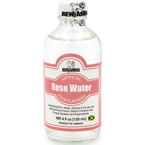 Benjamins Rose Water Food Flavoring