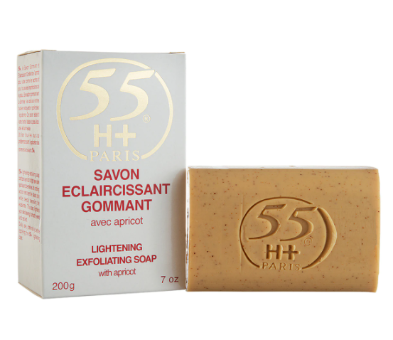 55 H+ Lightening Exfoliating Soap with Apricot 200g